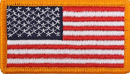 USA American Color Uniform Flag Patches
